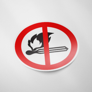 Roken en open vuur verboden (P003)