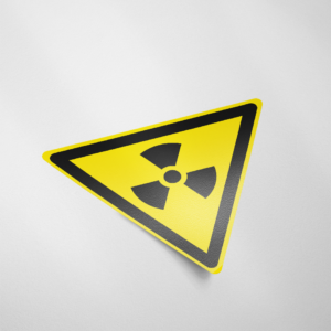 Waarschuwingssticker radioactieve stoffen (W003)