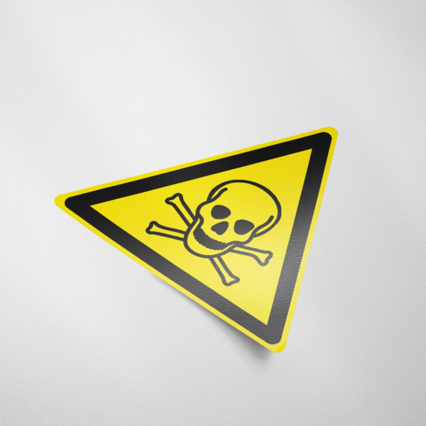 Waarschuwingssticker giftige stoffen (W016)
