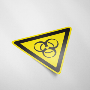 Waarschuwingssticker biologisch besmettingsgevaar (312)