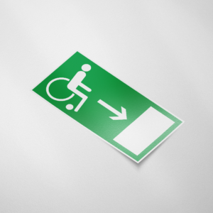 Vluchtweg voor gehandicapten (Rechts) (365)