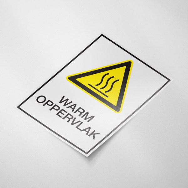 Waarschuwingssticker Warm oppervlak (315)