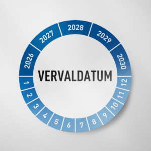 Vervaldatum- Keuringssticker- 2026 - Blauw