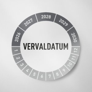 Vervaldatum- Keuringssticker- 2026 - Grijs