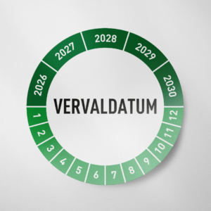 Vervaldatum- Keuringssticker- 2026 - Groen