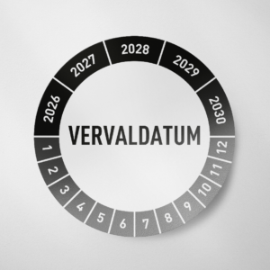 Vervaldatum- Keuringssticker- 2026 - Zwart