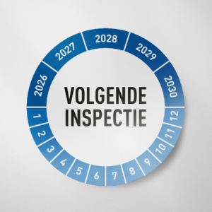 Volgende Inspectie - Keuringssticker - 2026 - Blauw
