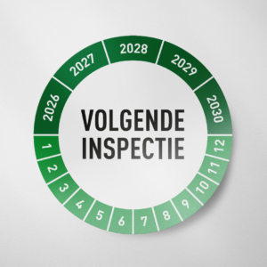 Volgende Inspectie - Keuringssticker - 2026 - Groen