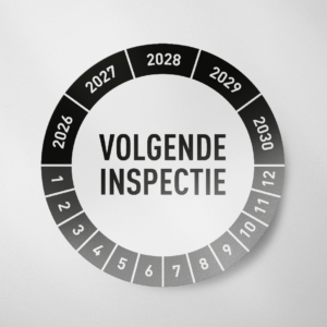 Volgende Inspectie - Keuringssticker - 2026 - Zwart