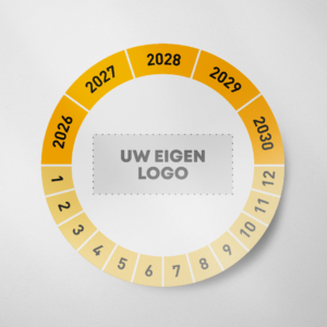 Blanco - Logo- Keuringssticker- 2026 - Geel