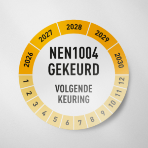 NEN1004- Keuringssticker- 2026- Geel