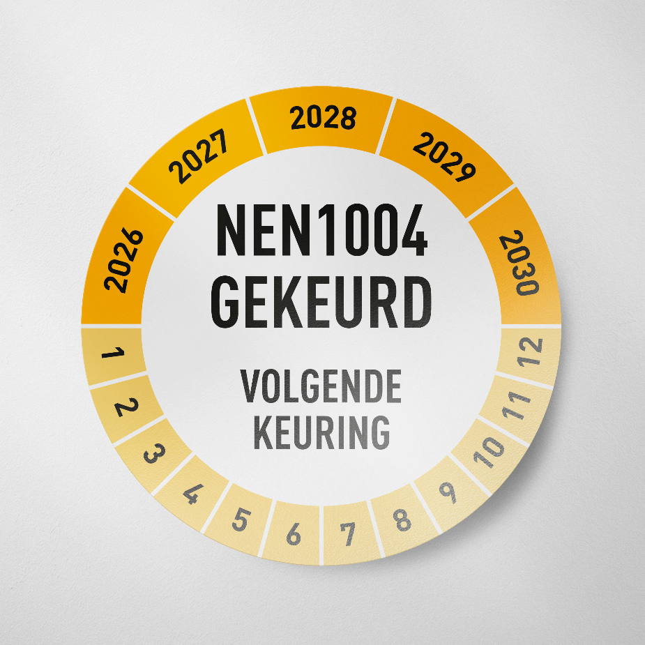 NEN1004- Keuringssticker- 2026- Geel