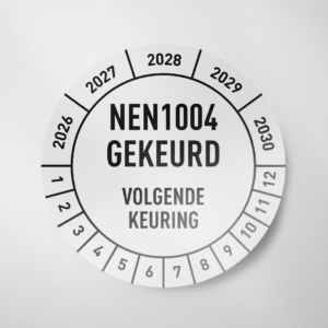 NEN1004- Keuringssticker- 2026- Wit