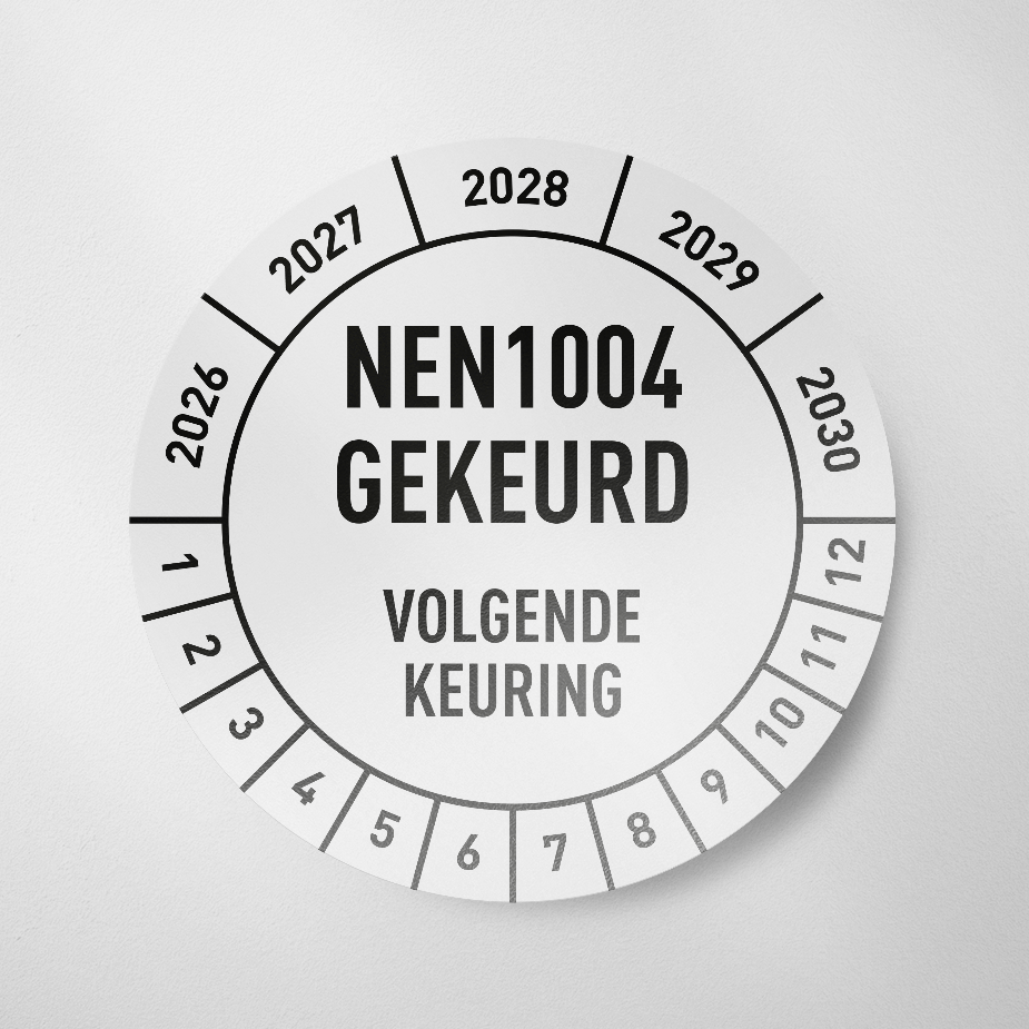 NEN1004- Keuringssticker- 2026- Wit
