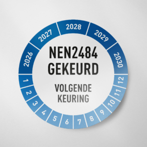 Nen2484- Keuringssticker- 2026- Blauw