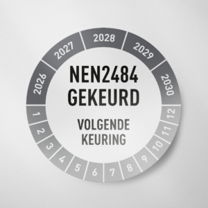 Nen2484- Keuringssticker- 2026- Grijs