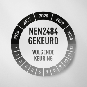 Nen2484- Keuringssticker- 2026- Zwart