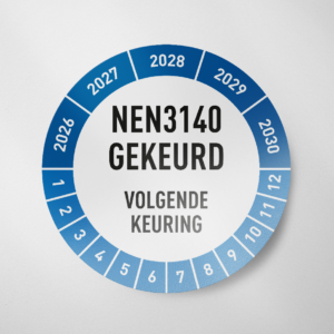 NEN3140- Keuringssticker- 2026- Blauw