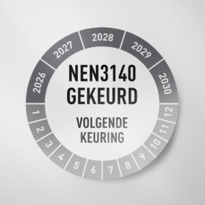 NEN3140- Keuringssticker- 2026- Grijs