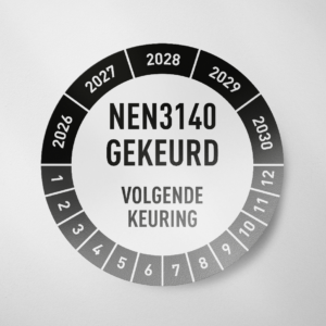 NEN3140- Keuringssticker- 2026-Zwart