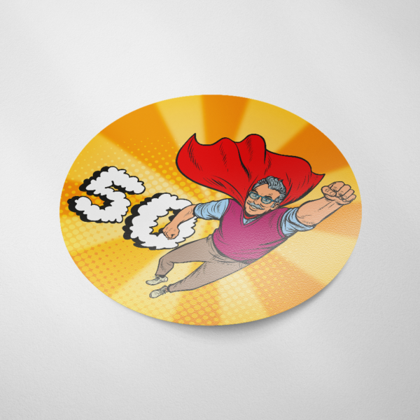 Abraham! 50 jaar sticker