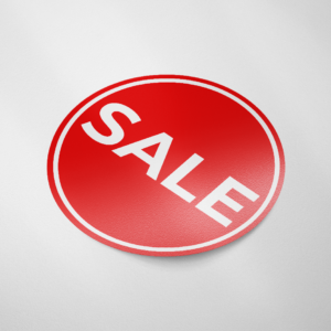 Sale sticker SALE (Rond/Rood)