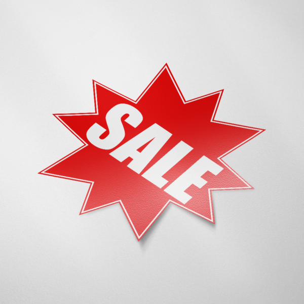 Sale sticker SALE (Ster/Rood)