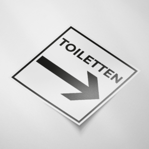 Toiletetten rechts (Vierkant-Wit)