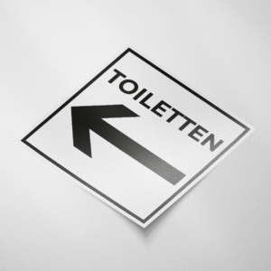 Toiletten links (Vierkant-Wit)