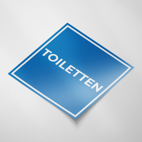 Toiletten (Vierkant-Blauw)