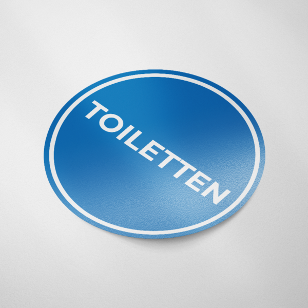 Toiletten (rond/blauw)