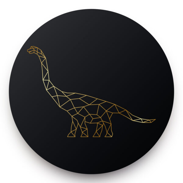 Dinosaurus gold behangcirkel - kinderkamer
