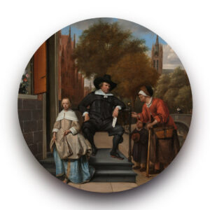 Adolf en Catharina Croeser - Jan Steen - Behangcirkel