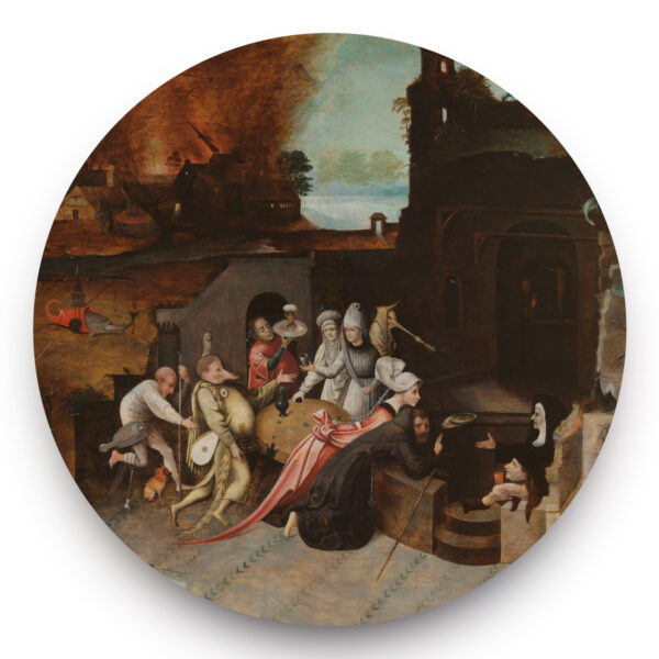 De verzoeking van de heilige Antonius - Jheronimus Bosch - Behangcirkel