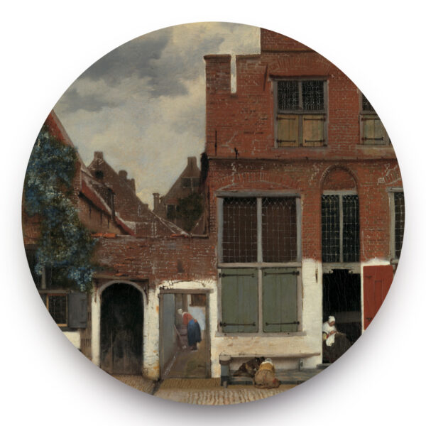 Het straatje - Johannes Vermeer - Behangcirkel