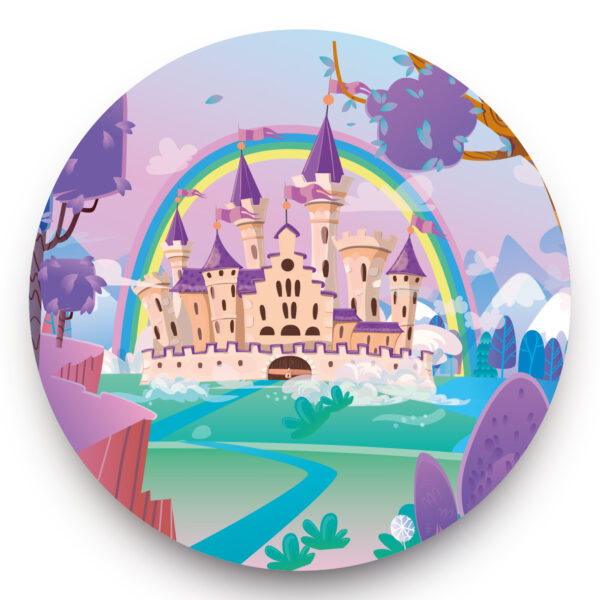 Prinsessen kasteel behangcirkel - kinderkamer