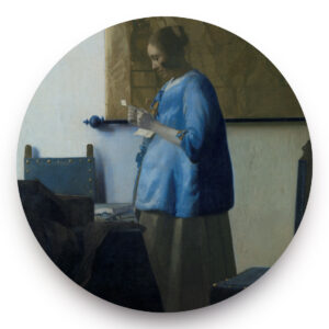 Brief lezende vrouw - Johannes Vermeer - Behangcirkel