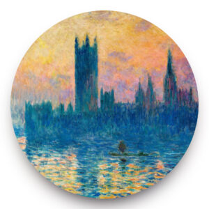 Houses of parliament - Claude Monet - Behangcirkel