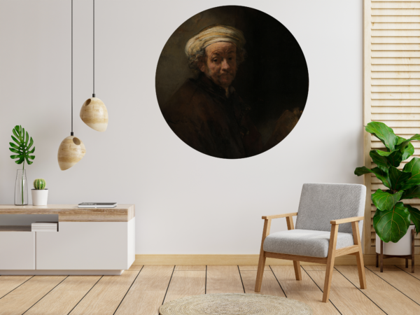 Zelfportret als de apostel Paulus - Rembrandt van Rijn - Behangcirkel