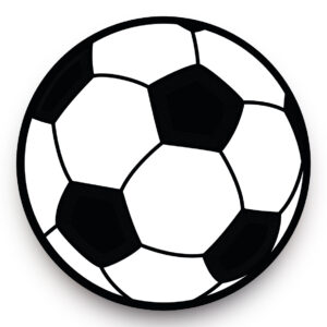 Voetbal behangcirkel - kinderkamer