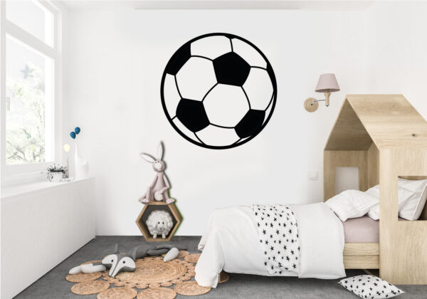 Voetbal behangcirkel - kinderkamer