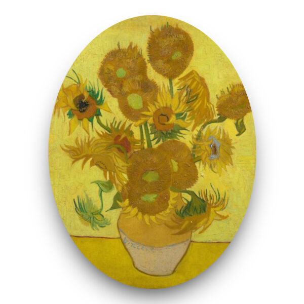 Zonnebloemen - Vincent van Gogh - Behang ovaal