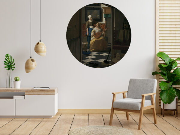 De liefdesbrief - Johannes Vermeer - Behangcirkel