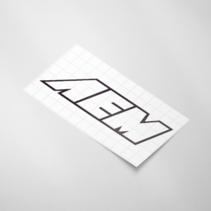 Auto sticker, AEM - Snijfolie