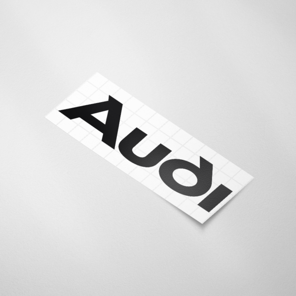 Auto sticker, Audi tekst - Snijfolie