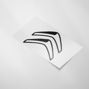 Auto sticker, Citroën logo - Snijfolie