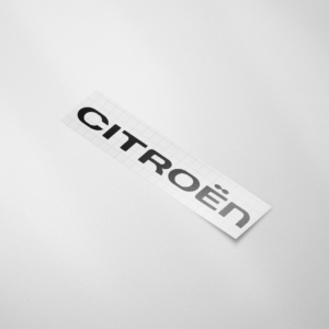 Auto sticker, Citroën tekst - Snijfolie