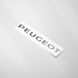 Auto sticker, Peugeot tekst - Snijfolie