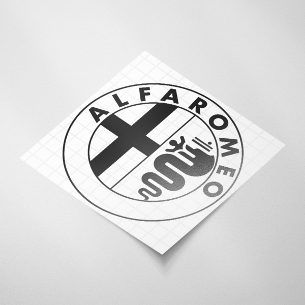 Auto sticker, Alfa Romeo logo - Snijfolie