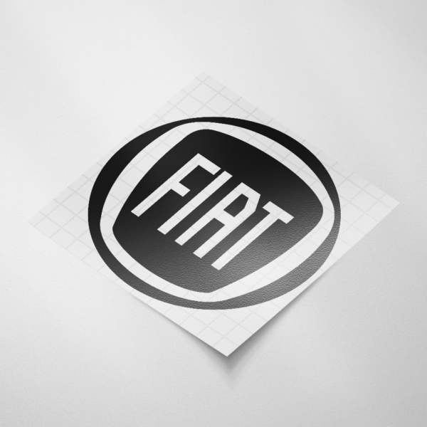 Auto sticker, Fiat logo - Snijfolie